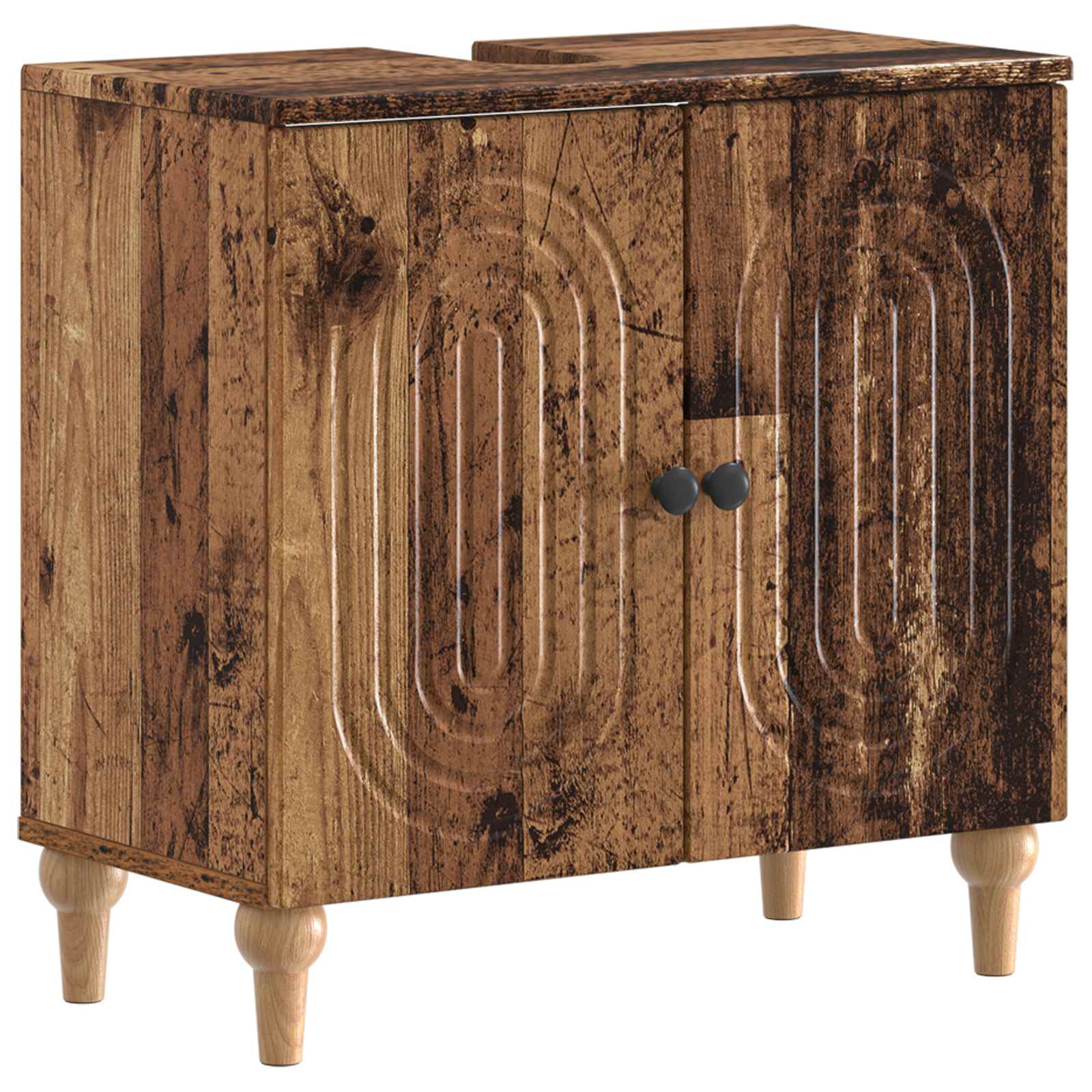 vidaXL Bathroom Sink Cabinet ALKMAAR Old Wood 59.5 x 31.5x 59 cm 2