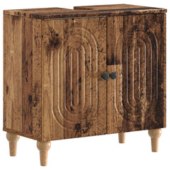 vidaXL Bathroom Sink Cabinet ALKMAAR Old Wood 59.5 x 31.5x 59 cm 2