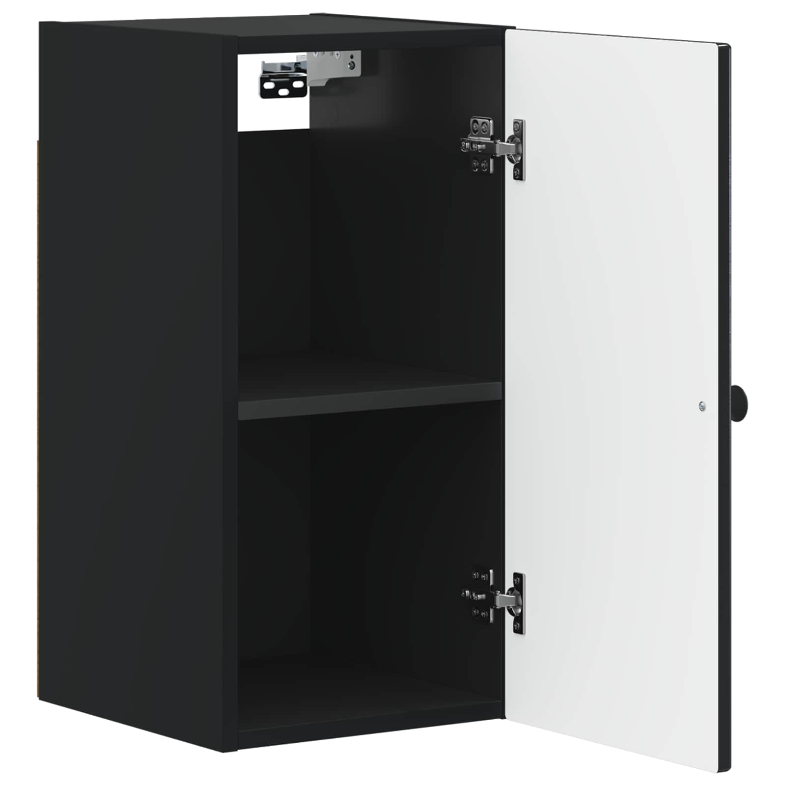 vidaXL Bathroom Wall Cabinet ALKMAAR Black 30 x 31 x 59 cm 3