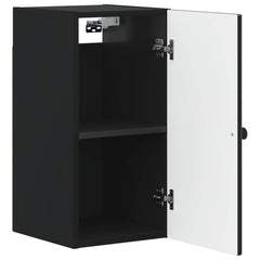 vidaXL Bathroom Wall Cabinet ALKMAAR Black 30 x 31 x 59 cm 3