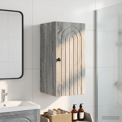 vidaXL Bathroom Wall Cabinet ALKMAAR Grey Sonoma 30 x 31 x 59 cm 1