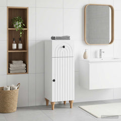 vidaXL Bathroom Storage Cainet ALKMAAR White 30 x 31 x 80 cm 1