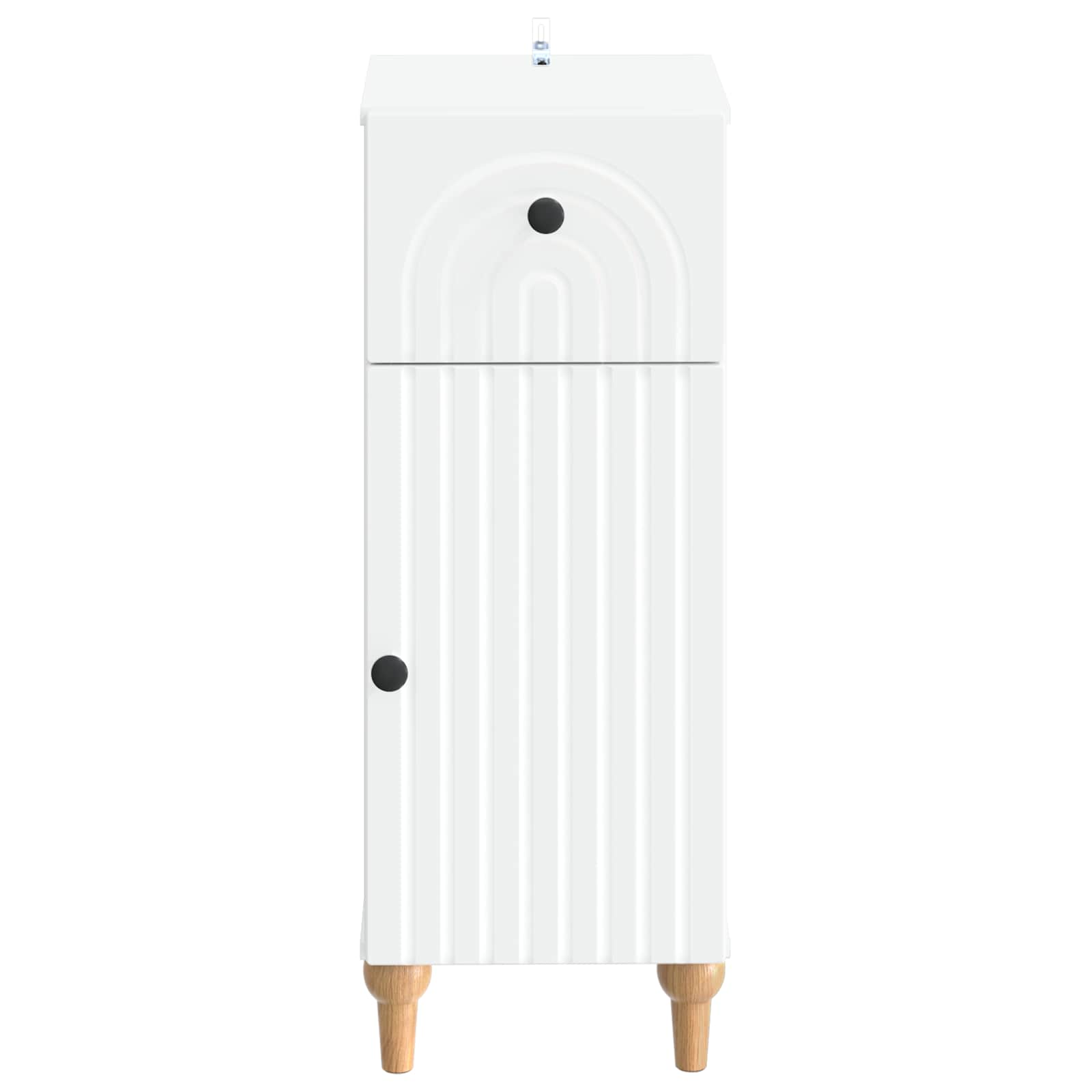 vidaXL Bathroom Storage Cainet ALKMAAR White 30 x 31 x 80 cm 4