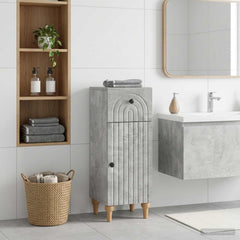 vidaXL Bathroom Storage Cainet ALKMAAR Concrete Grey 30 x 31 x 80 cm 1