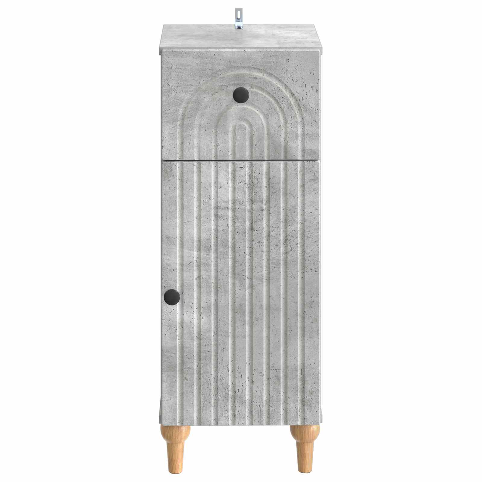 vidaXL Bathroom Storage Cainet ALKMAAR Concrete Grey 30 x 31 x 80 cm 4
