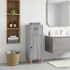 vidaXL Bathroom Storage Cainet ALKMAAR Grey Sonoma 30 x 31 x 80 cm 1