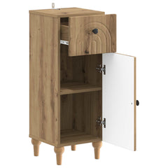 vidaXL Bathroom Storage Cainet ALKMAAR Artisan Oak 30 x 31 x 80 cm 3