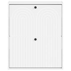 vidaXL Wall-Mounted Shoe Cabinet ALKMAAR 71 x 17 x 86 cm White 4