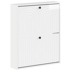 vidaXL Wall-Mounted Shoe Cabinet ALKMAAR 71 x 17 x 86 cm 2