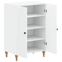 vidaXL Shoe Cabinet ALKMAAR 59.5 x 39.5 x 90 cm Engineered Wood White 3