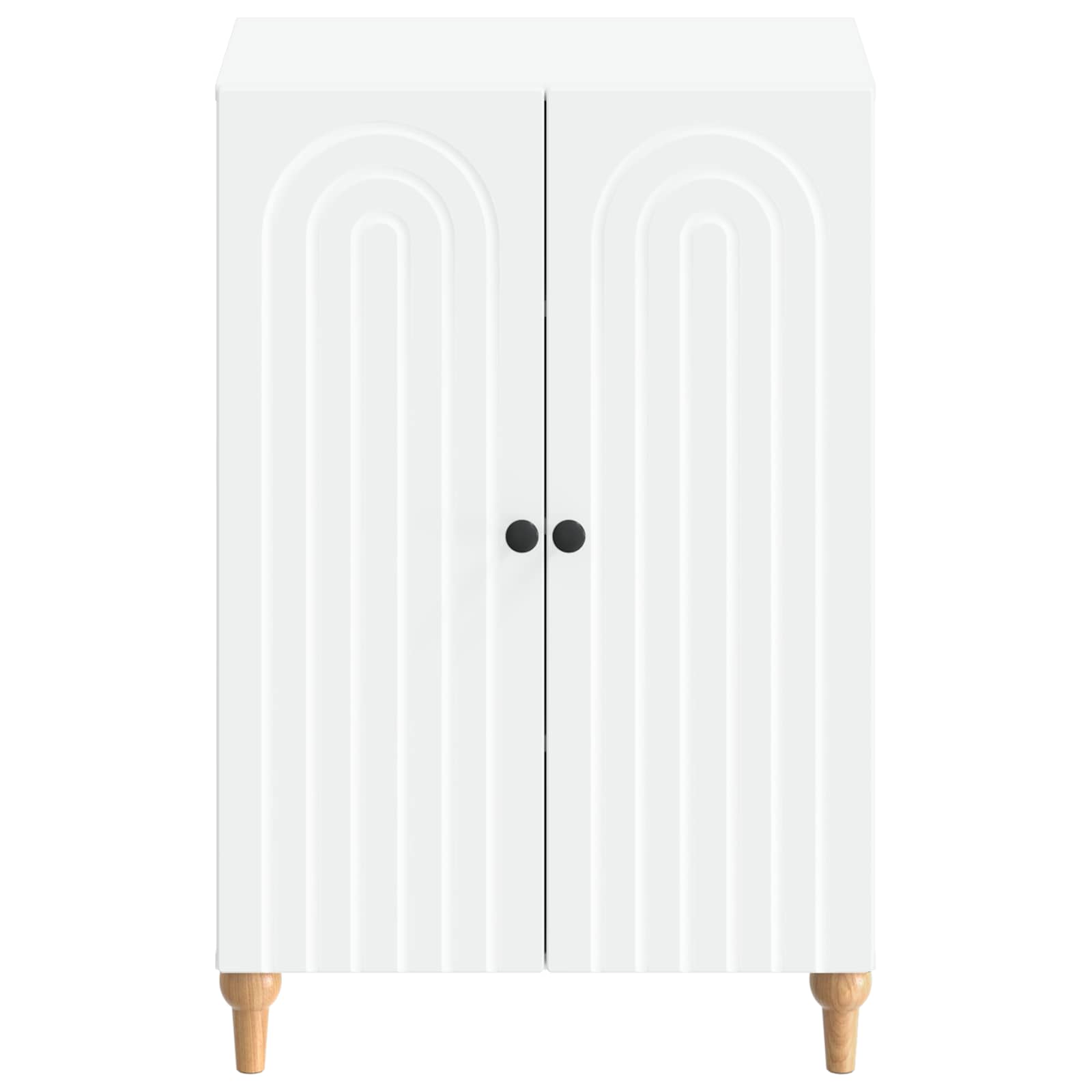 vidaXL Shoe Cabinet ALKMAAR 59.5 x 39.5 x 90 cm Engineered Wood White 4