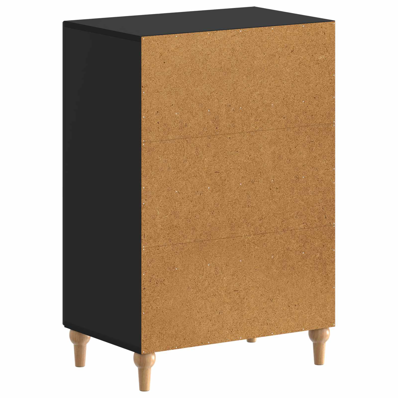vidaXL Shoe Cabinet ALKMAAR 59.5 x 39.5 x 90 cm Engineered Wood Black 6
