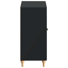vidaXL Shoe Cabinet ALKMAAR 59.5 x 39.5 x 90 cm Engineered Wood Black 5