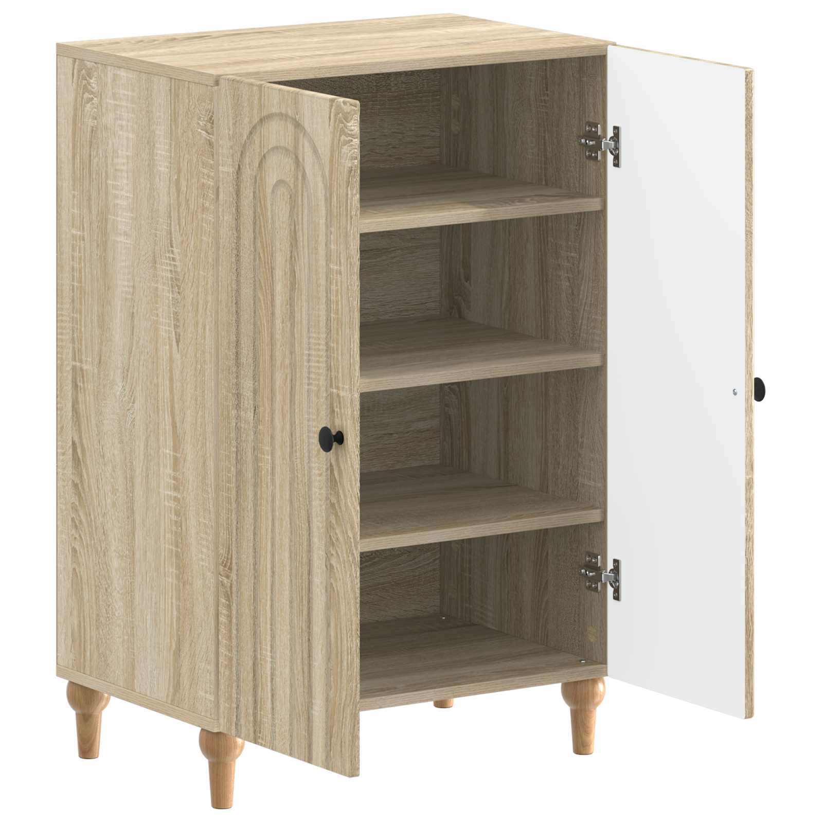 vidaXL Shoe Cabinet ALKMAAR 59.5 x 39.5 x 90 cm Engineered Wood 3