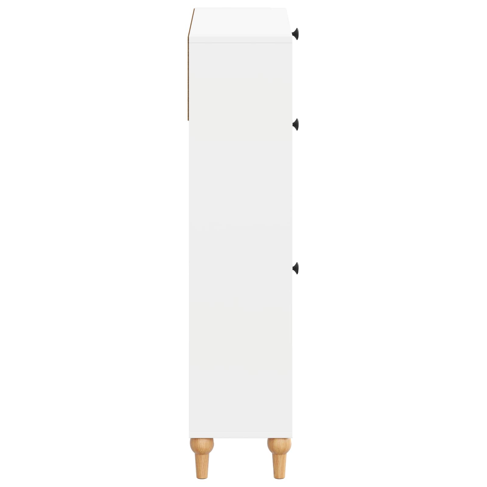 vidaXL Shoe Cabinet ALKMAAR 78 x 24 x 103 cm Engineered Wood White 5