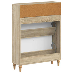 vidaXL Shoe Cabinet ALKMAAR 78 x 24 x 103 cm Engineered Wood 6