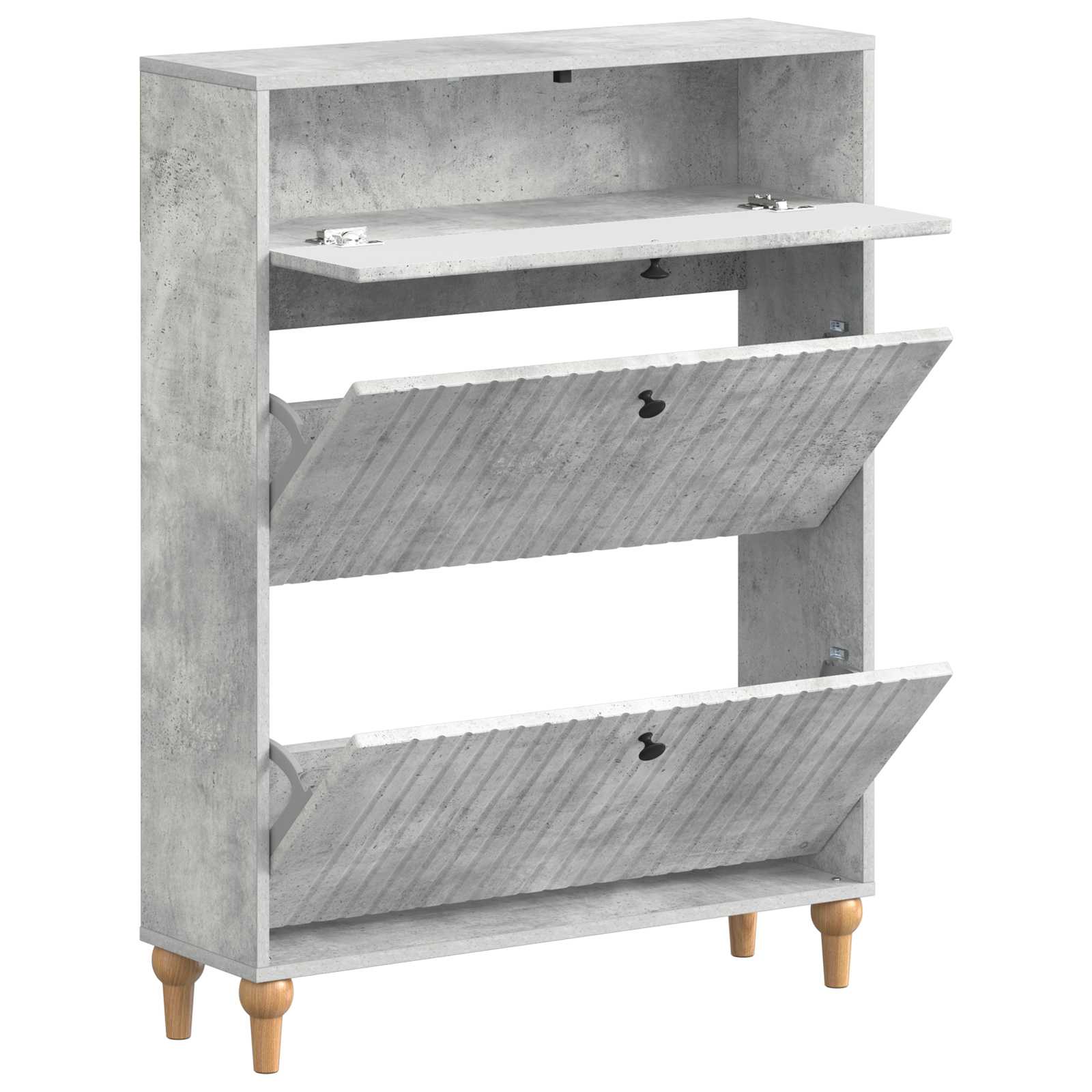 vidaXL Shoe Cabinet ALKMAAR 78 x 24 x 103 cm Engineered Wood 3