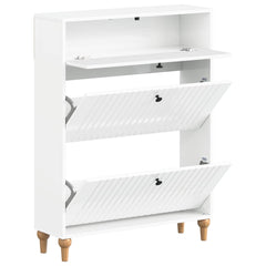 vidaXL Shoe Cabinet ALKMAAR 78 x 24 x 103 cm Engineered Wood 3
