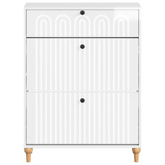 vidaXL Shoe Cabinet ALKMAAR 78 x 24 x 103 cm Engineered Wood 4