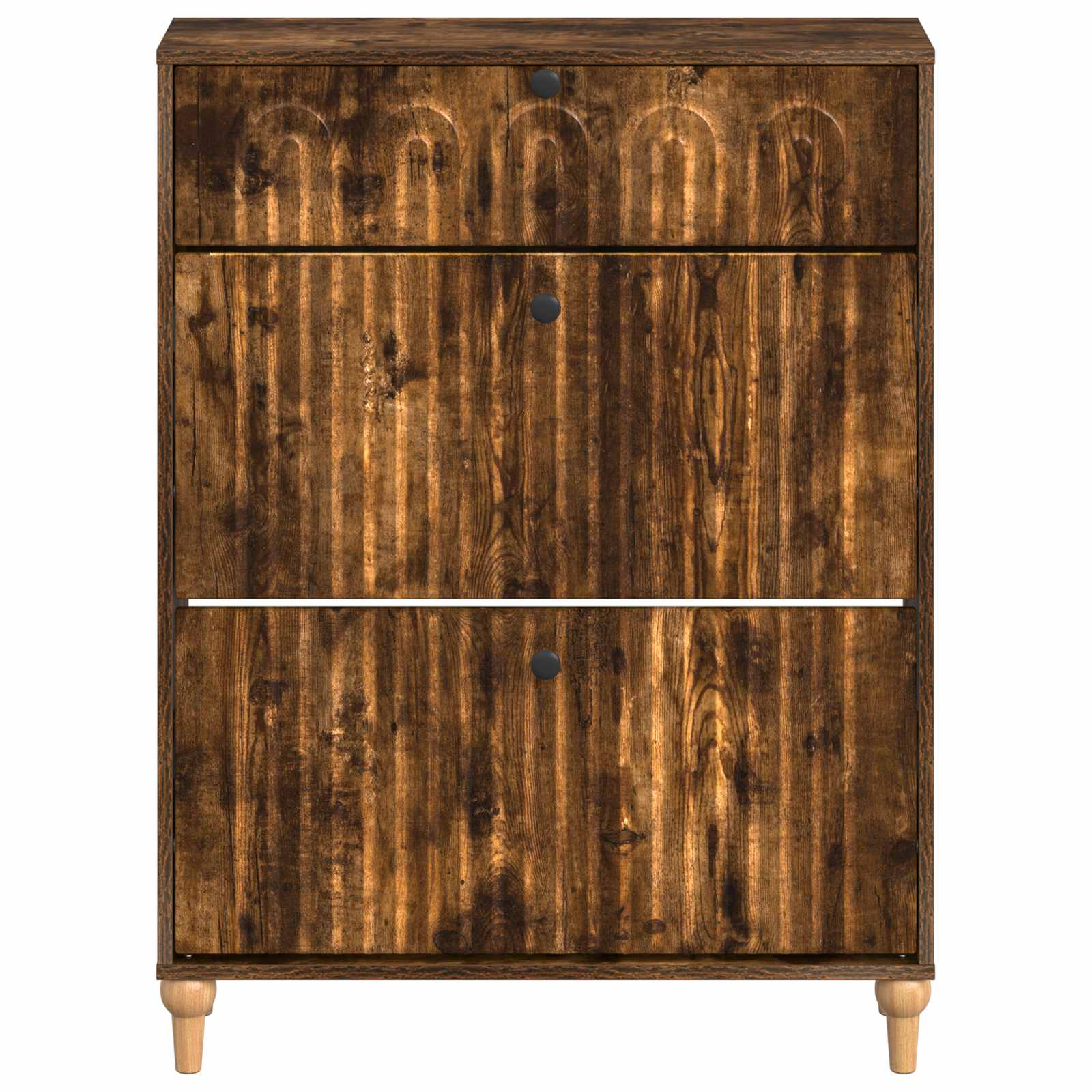 vidaXL Shoe Cabinet ALKMAAR 78 x 24 x 103 cm Engineered Wood 4