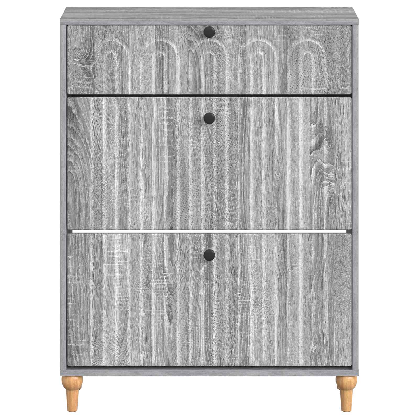 vidaXL Shoe Cabinet ALKMAAR 78 x 24 x 103 cm Engineered Wood 4