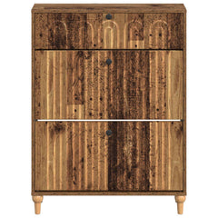 vidaXL Shoe Cabinet ALKMAAR 78 x 24 x 103 cm Engineered Wood Old Wood 4