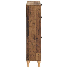 vidaXL Shoe Cabinet ALKMAAR 78 x 24 x 103 cm Engineered Wood Old Wood 5