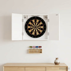 vidaXL Dartboard Cabinet ALKMAAR White 52.5 x 10.5 x 53.5 cm 1