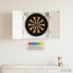vidaXL Dartboard Cabinet DELFT High Gloss White 52.5 x 10.5 x 53.5 cm 1