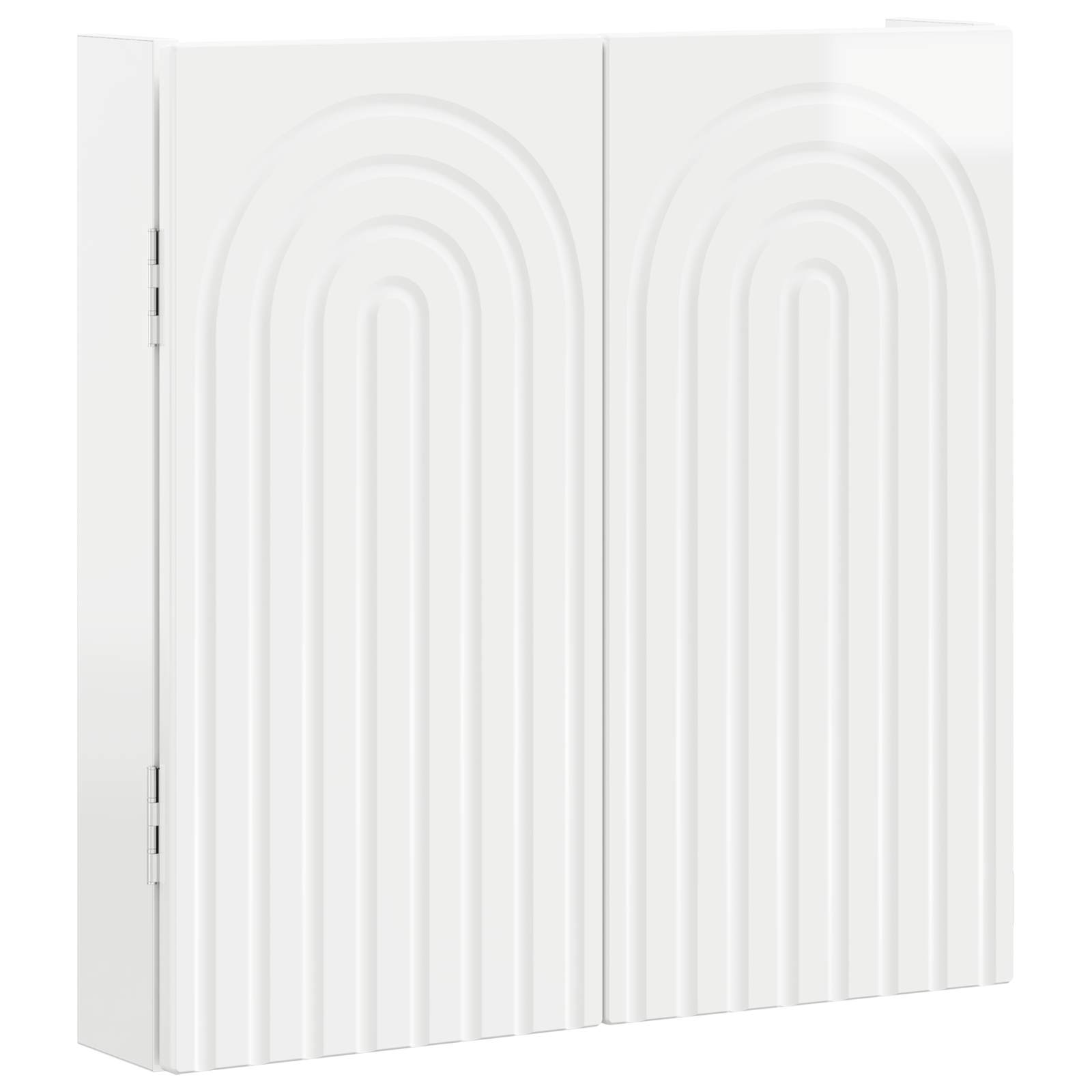 vidaXL Dartboard Cabinet ALKMAAR High Gloss White Engineered Wood 4