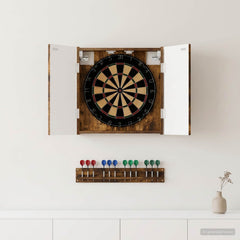 vidaXL Dartboard Cabinet ALKMAAR Smoked Oak 52.5 x 10.5 x 53.5 cm 1