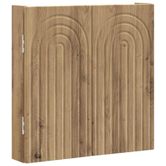 vidaXL Dartboard Cabinet ALKMAAR Artisan Oak 52.5 x 10.5 x 53.5 cm 4
