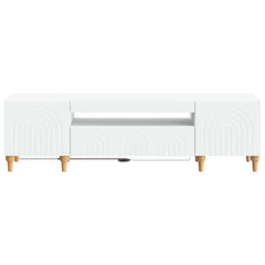 LED TV Cabinet ALKMAAR 153 x 35 x 43 cm White
