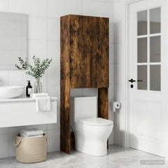 Toilet Cabinet ALKMAAR 66 x 25.5 x 190 cm Smoked oak