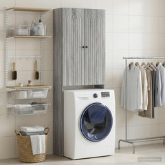 Toilet Cabinet ALKMAAR 66 x 25.5 x 190 cm Grey sonoma