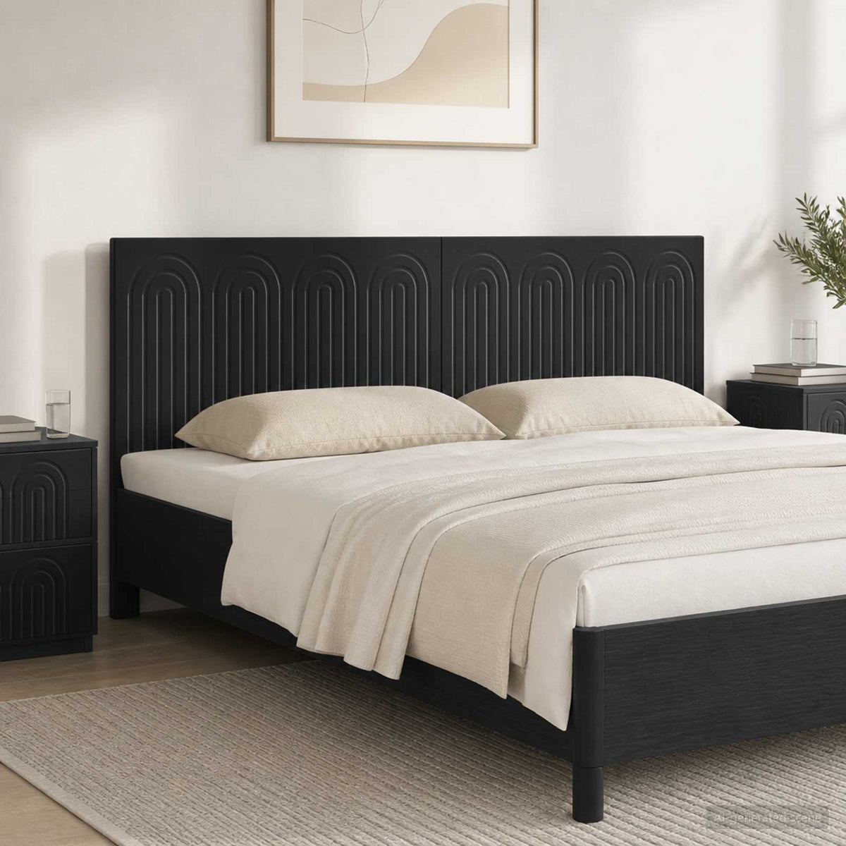 vidaXL Wall-Mounted Headboard ALKMAAR Engineered Wood Width 160 cm