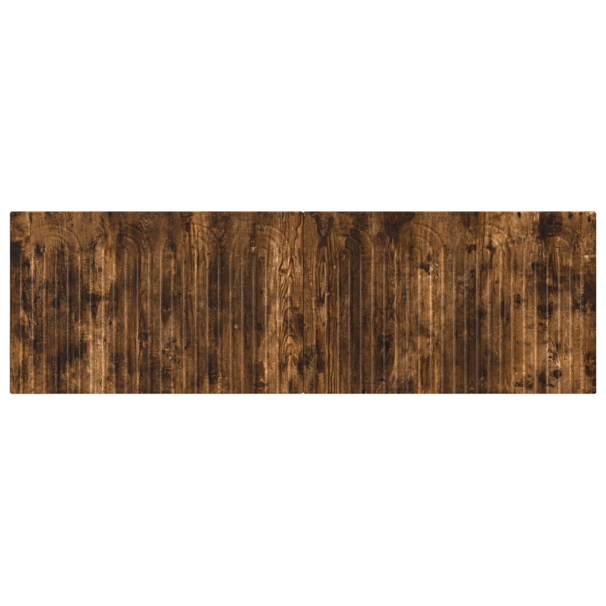 Wall-Mounted Headboard ALKMAAR Engineered Wood Width 160 cm Smoked oak