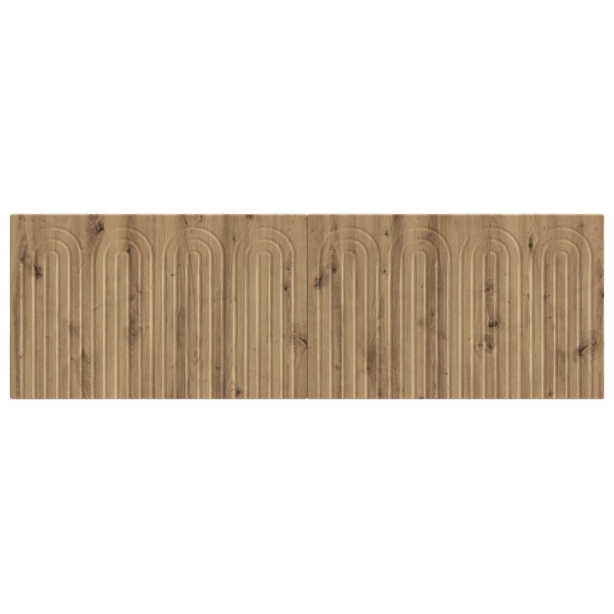 Wall-Mounted Headboard ALKMAAR Engineered Wood Width 160 cm Artisan oak