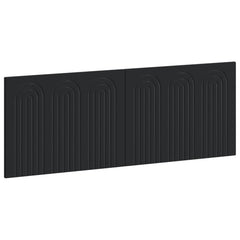 vidaXL Wall-Mounted Headboard ALKMAAR Black Engineered Wood 2