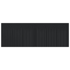 vidaXL Wall-Mounted Headboard ALKMAAR Black Engineered Wood 3