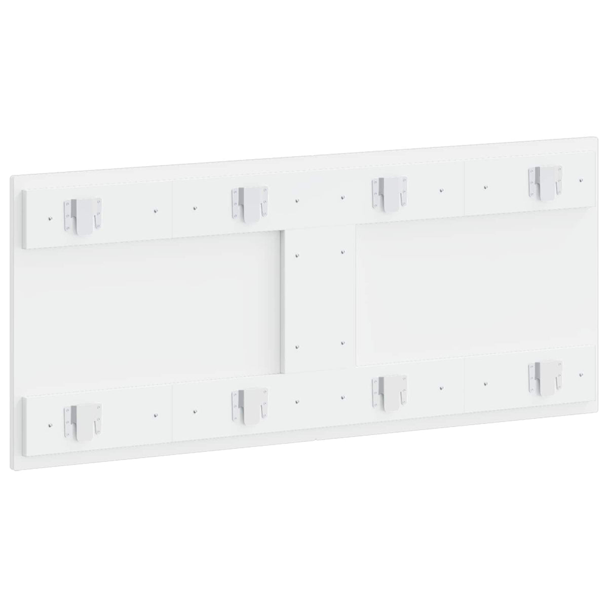 Wall-Mounted Headboard Engineered Wood Width High gloss white