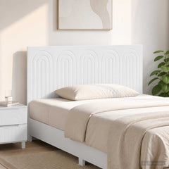 vidaXL Wall-Mounted Headboard ALKMAAR High Gloss White Engineered Wood 1