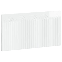 vidaXL Wall-Mounted Headboard ALKMAAR High Gloss White Engineered Wood 2