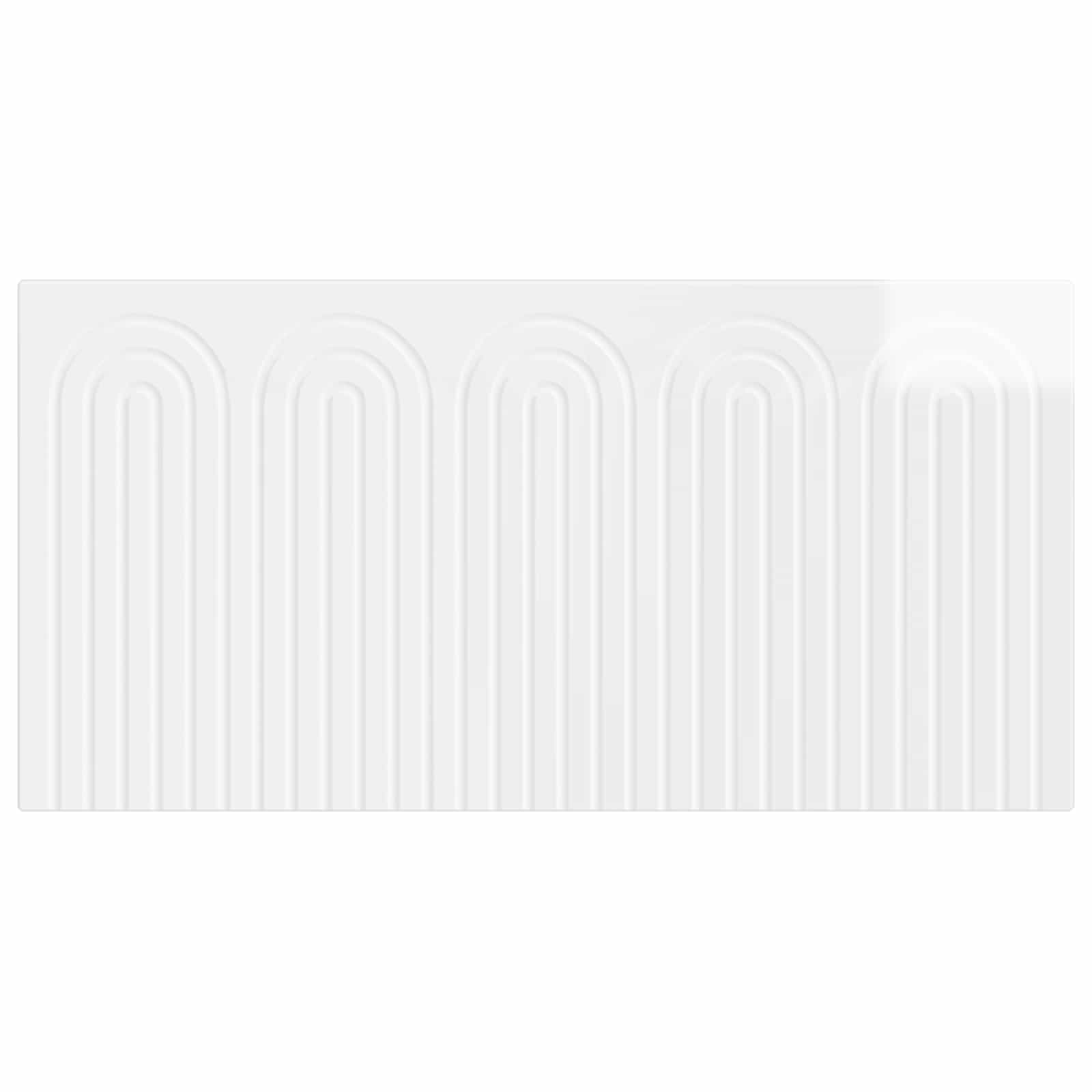 vidaXL Wall-Mounted Headboard ALKMAAR High Gloss White Engineered Wood 3