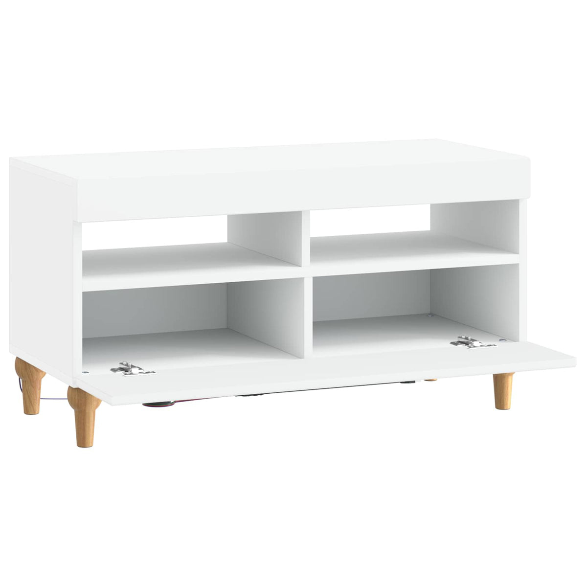 LED TV Cabinet ALKMAAR 81 x 35 x 43 cm White