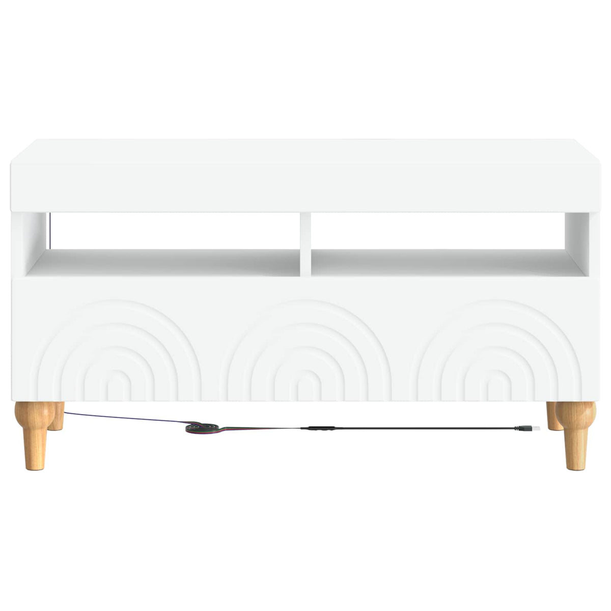 LED TV Cabinet ALKMAAR 81 x 35 x 43 cm White