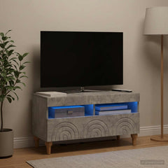 LED TV Cabinet ALKMAAR 81 x 35 x 43 cm Concrete grey
