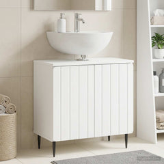 vidaXL Bathroom Sink Cabinet ZWOLLE White 59.5 x 31.5x 59 cm 1