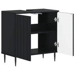 vidaXL Bathroom Sink Cabinet ZWOLLE Black 59.5 x 31.5x 59 cm 3