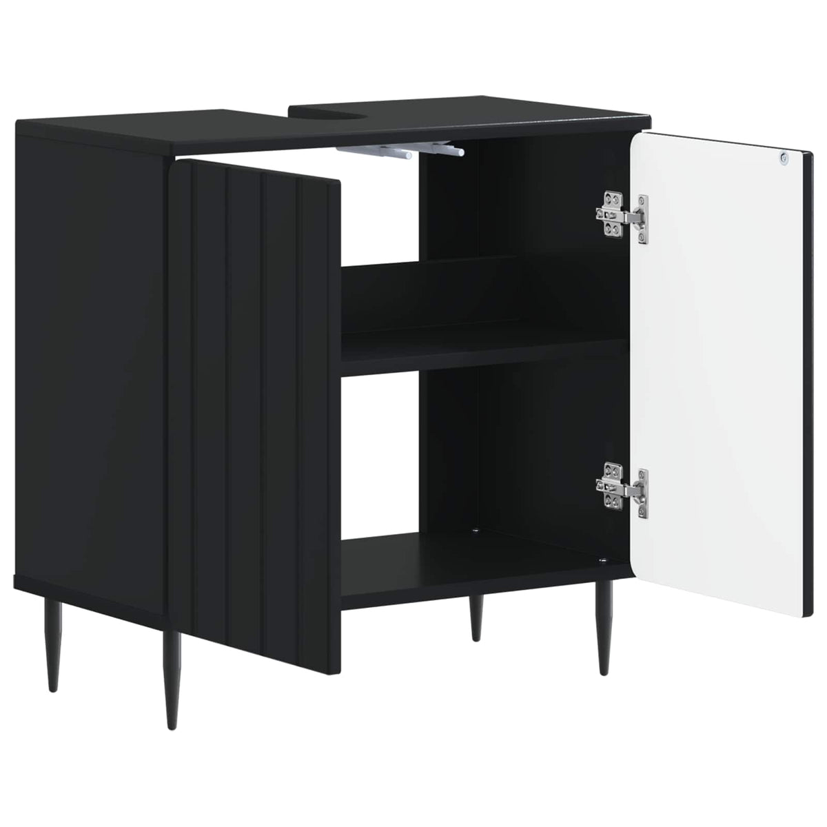 Bathroom Sink Cabinet ZWOLLE 59.5 x 31.5x 59 cm Black
